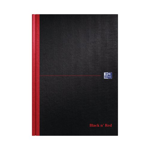 Black n' Red Casebound Narrow Ruled Hardback Notebook A4 (Pack of 5) 100080474 | Hamelin