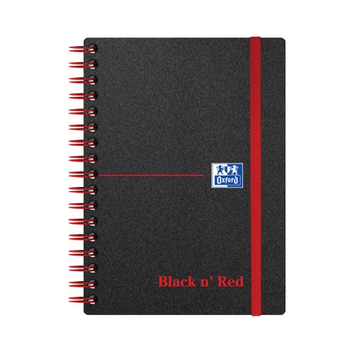 Black n' Red Wirebound Polypropylene Ruled Notebook 140 Pages A6 (Pack of 5) 100080476 | Hamelin