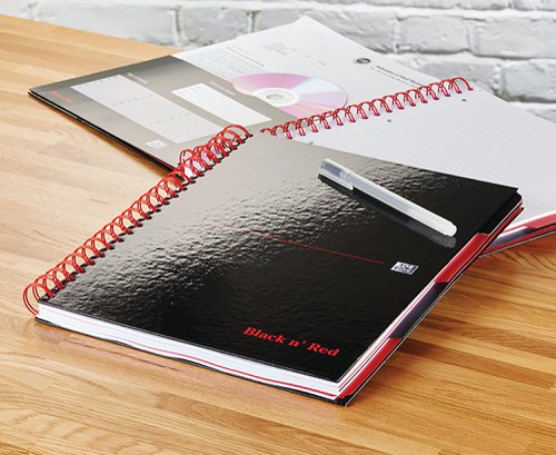 Black n' Red Hardback Wirebound Project Book 200 Pages A4+ (Pack of 3) 100080730 | Hamelin