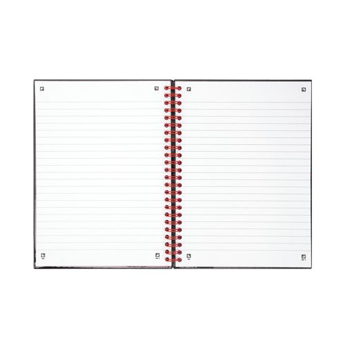 Black n' Red Wirebound Recycled Polypropylene Notebook 140 Pages A5 (Pack of 5) 100080221 | Hamelin