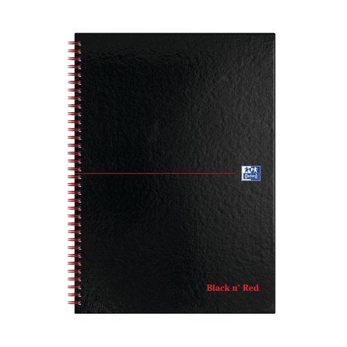 Black n' Red Wirebound A-Z Hardback Notebook A4 (Pack of 5) 100080232 | Hamelin