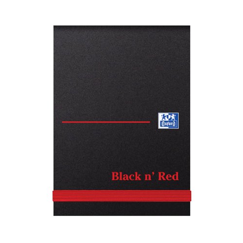 Black n' Red Casebound Plain Elasticated Notebook 192 Pages A7 (Pack of 10) 100080540 | Hamelin