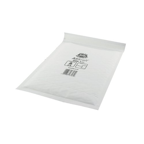 Jiffy AirKraft Bag Size 1 170x245mm White (Pack of 100) JL-1