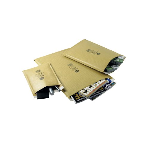 Jiffy AirKraft Bag Size 7 340x445mm Gold (Pack of 50) JL-GO-7 | JF15700 | Jiffy Packaging