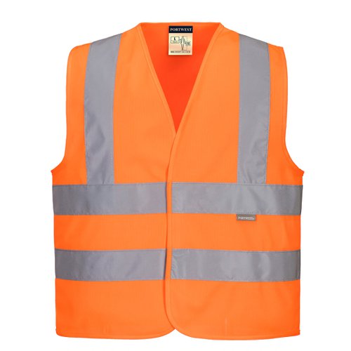 Portwest Hi Vis Junior Band and Brace Vest L Orange (Pack of 10)