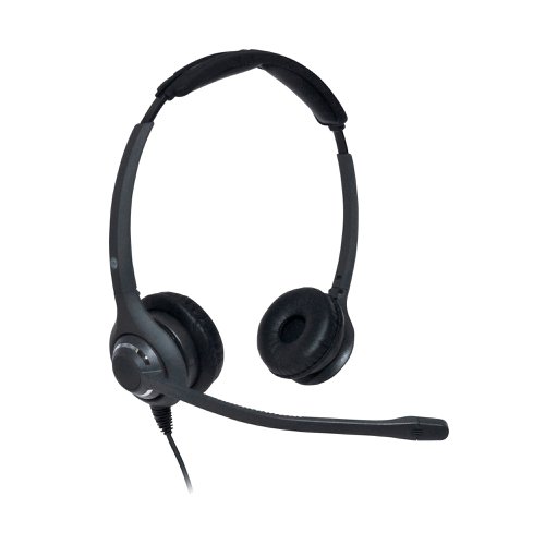 JPL 611PB Professional Binaural Adjustable Headset With PLX Quick Disconnect (QD) Black JPL-611-PB