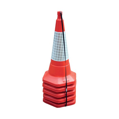 Red Standard One Piece Cone 750mm (5 Pack) JAA060-220-615 | JSP Limited