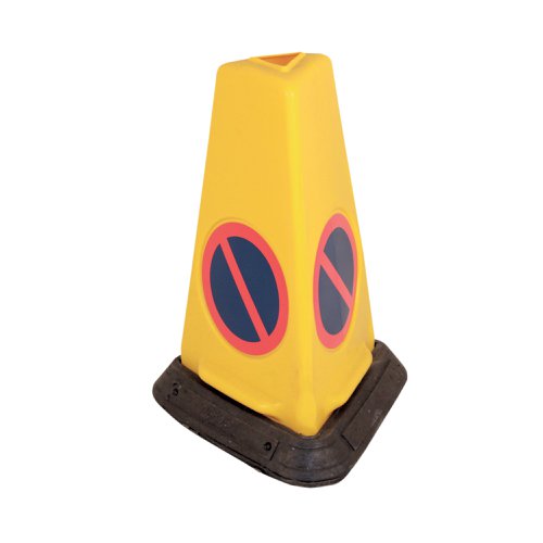 Yellow No Waiting Sand-Weighted Warning Cone JAD081-120-254 | JSP Limited