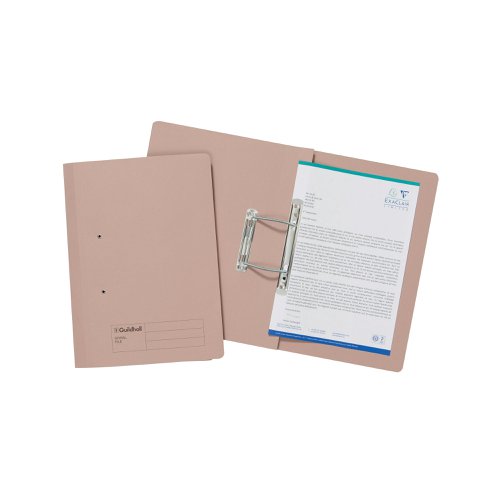 Exacompta Guildhall Transfer File 285gsm Foolscap Buff (Pack of 25) 346-BUFZ | Exacompta