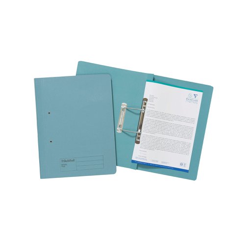 Exacompta Guildhall Transfer File 285gsm Foolscap Blue (Pack of 25) 346-BLUZ