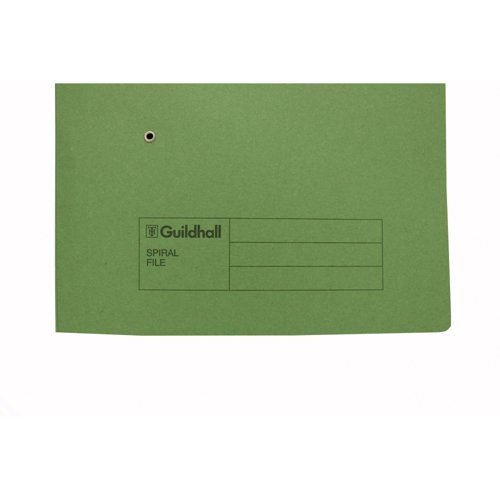 Exacompta Guildhall Transfer File 285gsm Foolscap Green (Pack of 25) 346-GRNZ