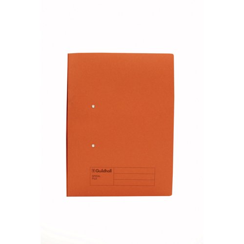 Exacompta Guildhall Transfer File 285gsm Foolscap Orange (Pack of 25) 346-ORGZ