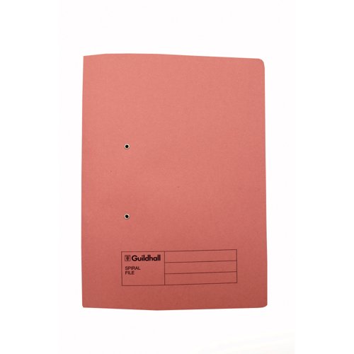 Exacompta Guildhall Transfer File 285gsm Foolscap Pink (Pack of 25) 346-PNKZ