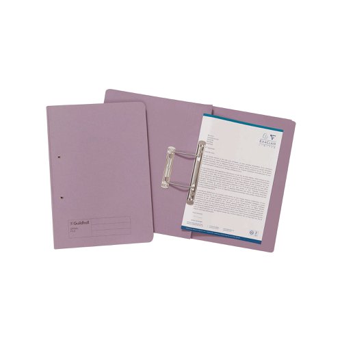 Exacompta Guildhall Transfer File 285gsm Foolscap Mauve (Pack of 25) 346-MVEZ