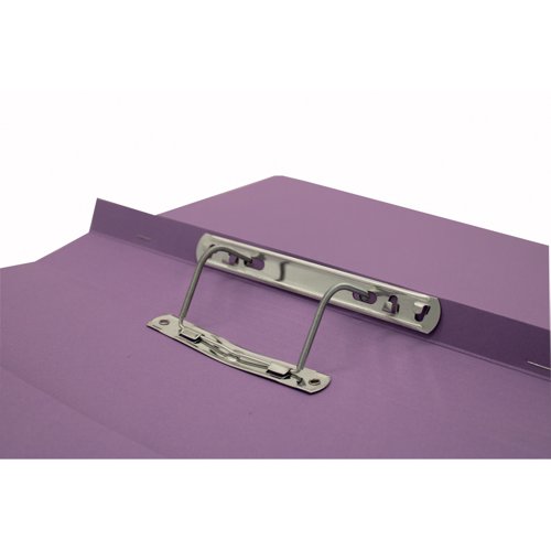 Exacompta Guildhall Transfer Spiral Pocket File 315gsm Foolscap Mauve (Pack of 25) 349-MVEZ