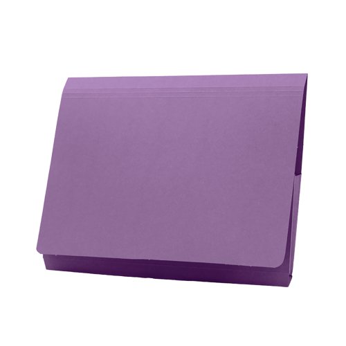 Exacompta Guildhall Brief Size Pocket Wallet 14x10in Mauve (Pack of 50) PW3-MVE