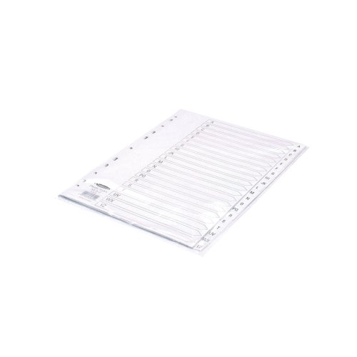 Concord 20-Part A-Z Index Polypropylene A4 White 64601 JT64601