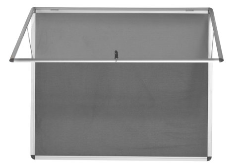 Bi-Office Enclore Fire Retardant Grey Lockable Door Top Hinged 12xA4 ST370102150