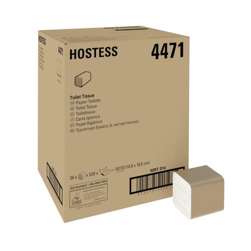 Hostess Bulk Pack Toilet Tissue 520 Sheets (36 Pack) 4471 Toilet Tissue KC00077