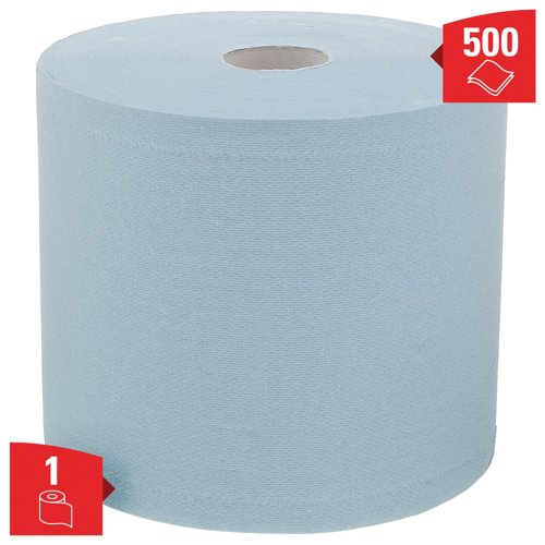 Wypall L20 General Clean Medium Duty Wipes Large Roll Blue 7300