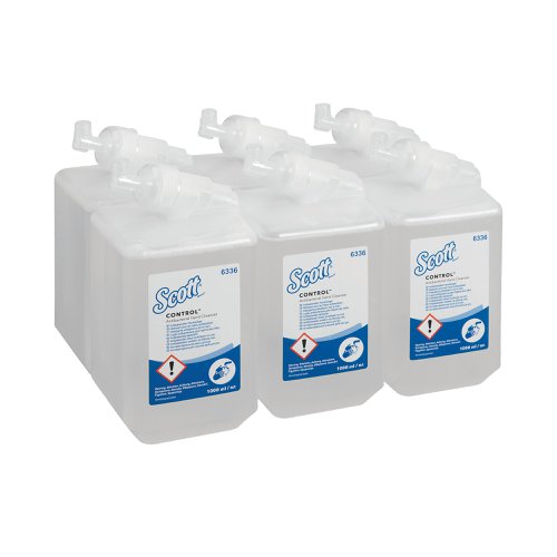 Scott Antibacterial Hand Soap Refill 1 Litre (Pack of 6) 6336