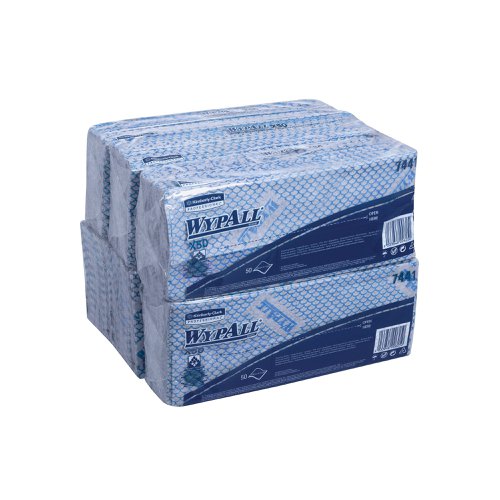 Wypall X50 Cleaning Cloths Blue (50 Pack) 7441