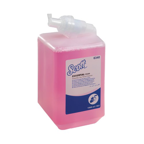 Kleenex Aqua Foam Hand Soap Refill Pink 1 Litre (Pack of 6) 6340 | Kimberly-Clark