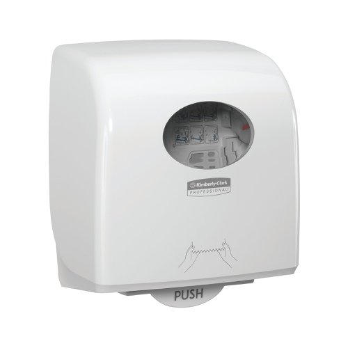 Aquarius Slimroll Rolled Hand Towel Dispenser - White/NEW 7955