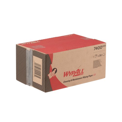 Wypall L20 General Clean Brag Box F2 280 Sheets 2-Ply Blue 7400