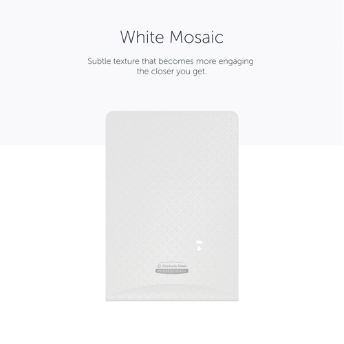 Kimberly Clark ICON Faceplate for Auto Soap and Sanitiser Dispenser White Mosaic 58774