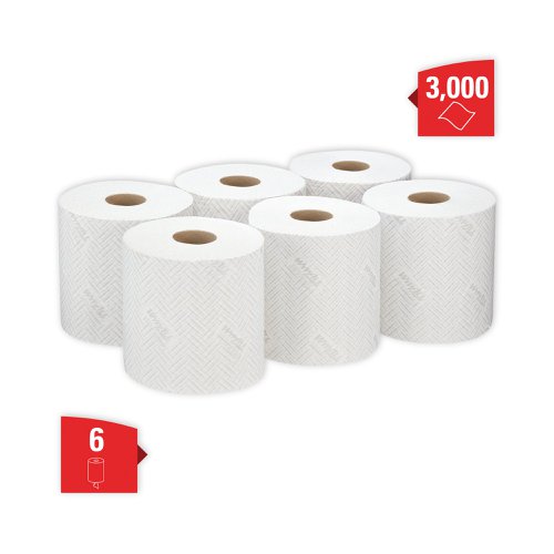 Wypall L10 Wiper Roll Control Centrefeed White (Pack of 6) 7406