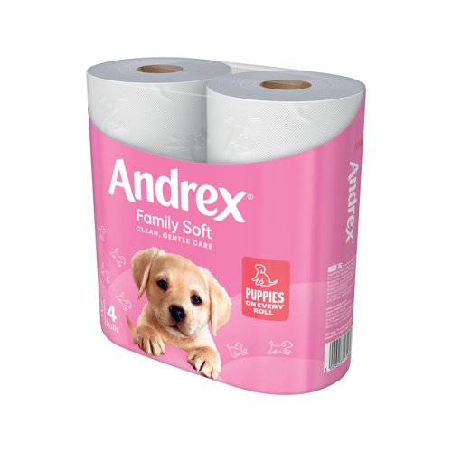 Andrex Family Soft Toilet Roll 2-Ply 170 Sheets Per Roll 6x4 (Pack of 24) 4490863 Toilet Tissue KC22566