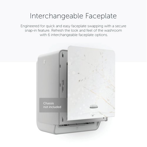 Kimberly Clark ICON Faceplate For Auto Rolled Hand Towel Dispenser Cherry Blossom 58820