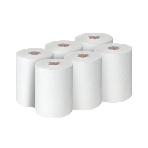 Scott Control 1-Ply Hand Towel Rolls White F4 (Pack of 6) 6623