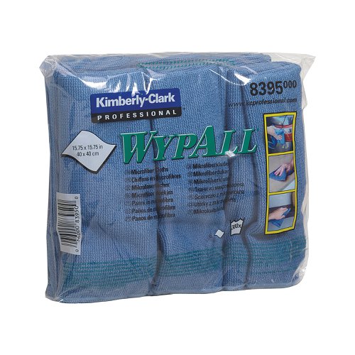 Wypall Microfibre Cloth Blue (Pack of 6) 8395