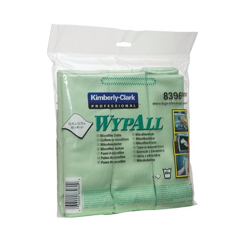 Wypall Microfibre Cloth Green (Pack of 6) 8396