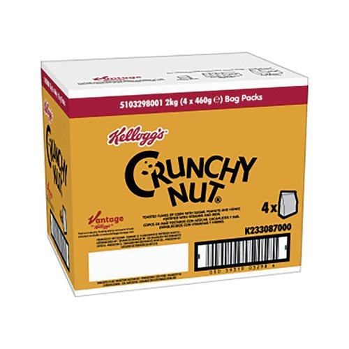 Kelloggs Crunchy Nut 460g Bag Pack Of 4 5103298000