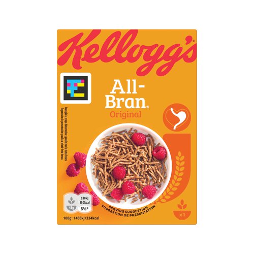 Kelloggs All Bran Portion Pack 45g Pack Of 40 5139278000