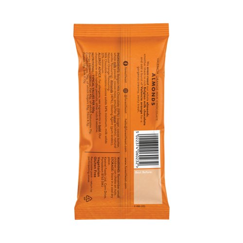 Forest Feast Valencia Orange Milk Chocolate Almonds Impulse 40g (Pack of 12) 06024 - Best Price Food & Groceries UK