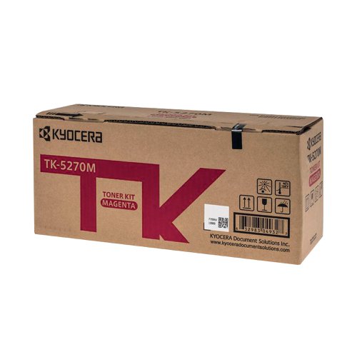 Kyocera TK-5270M Toner Cartridge Magenta 1T02TVBNL0