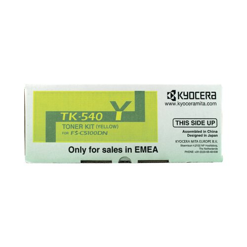 Kyocera TK-540Y Toner Cartridge Yellow 1T02HLAEU0