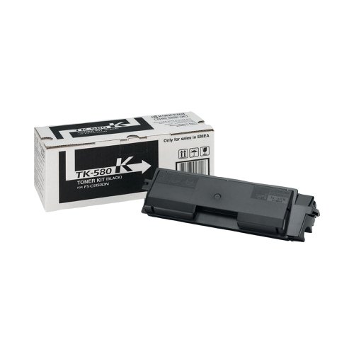 Kyocera TK-580K Toner Cartridge Black 1T02KT0NL0