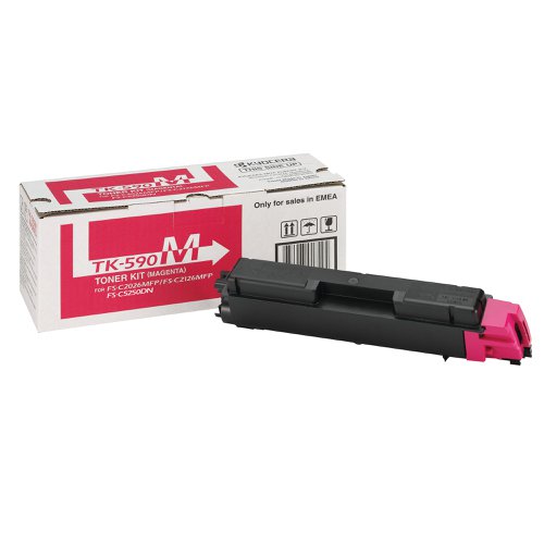 Kyocera TK-590M Toner Cartridge Magenta 1T02KVBNL0