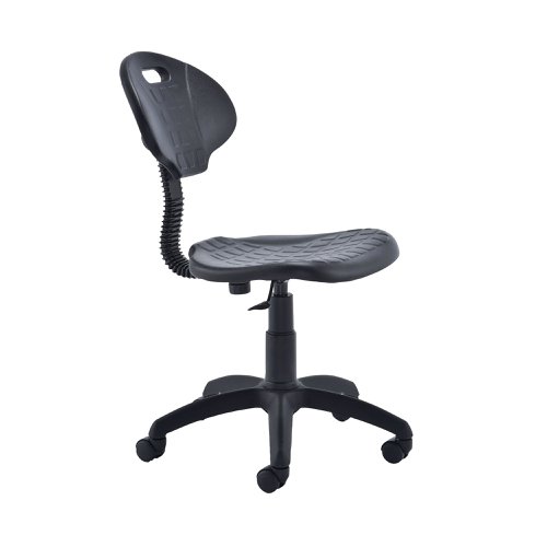 Jemini Factory Chair 570x280x610mm Polyurethane Black KF00197 | VOW