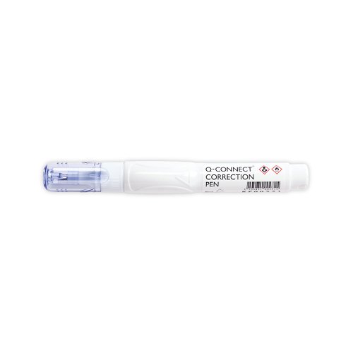 KF00271 | This Q-Connect Correction Pen features an autoseal fine metal tip for easy application, with a squeezable body for precise control. The fast drying fluid provides a smooth, even surface for quick, efficient correction. Each pen contains 8ml of correctional fluid. This pack contains 10 pens.