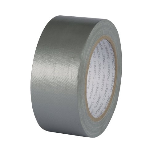 KF00290 | Q-Connect Silver Duct Tape is the economical choice for heavy duty sealing and repairs in countless situations. The tough, durable tape is easy to tear and has a high tack for domestic and professioanl applications. Measuring 48mm in width, this silver duct tape is supplied on a 25m roll.