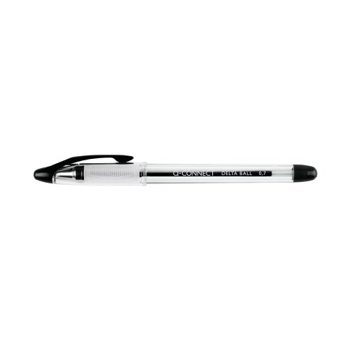 Q-Connect Delta Ballpoint Pen Medium Black (12 Pack) KF00375 KF00375