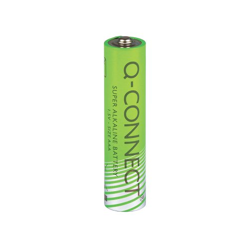 KF00488 | Q-Connect AAA Batteries are the ideal power source for your home or office. Suitable for general use but with a high performance, these batteries provide great performance for all your electronic items. Subject to Q-Connect's high standards of manufacture, these alkaline batteries have no added mercury content for your safety. The most economical product possible for your battery needs. Q-Connect offer high quality office supplies designed to give your business an effective solution to all your stationery needs.