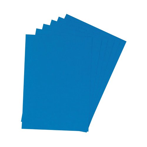 Q-Connect A4 Blue Leathergrain Comb Binder Cover (Pack of 100) KF00500 Cover Boards KF00500