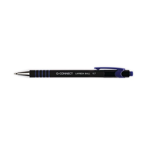 Q-Connect Lamda Ballpoint Pen Medium Blue (12 Pack) KF00673